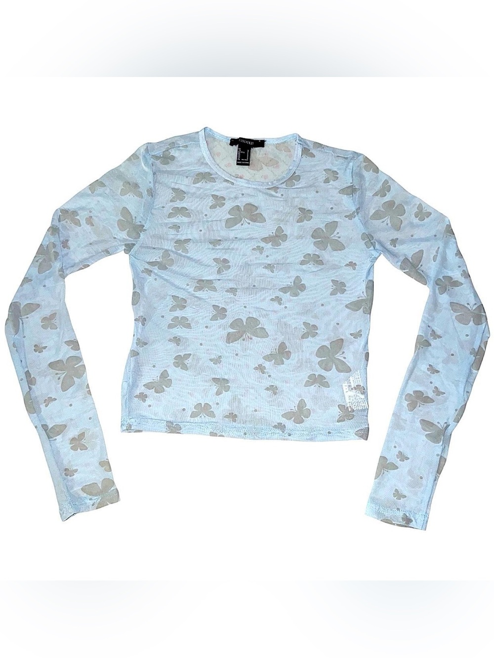 Forever 21 butterfly mesh top